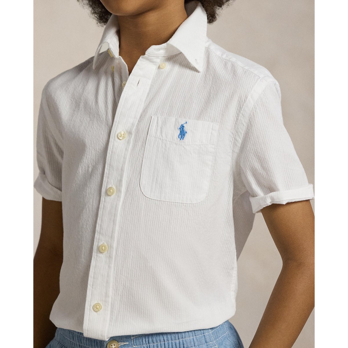 Polo Ralph Lauren Boys Short Sleeve Seersucker Shirt - NorthBoys