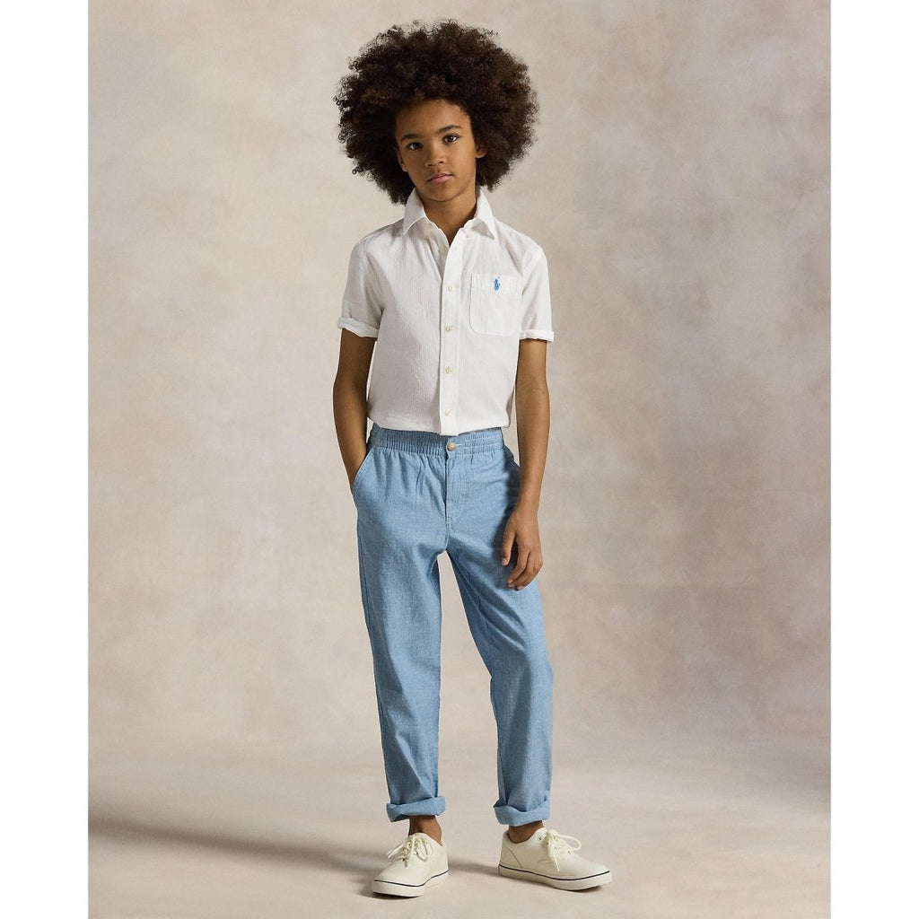 Polo Ralph Lauren Boys Short Sleeve Seersucker Shirt - NorthBoys