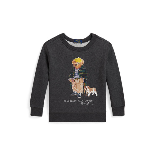 Ralph Lauren Boys Polo Bear Heathered Fleece Sweatshirt