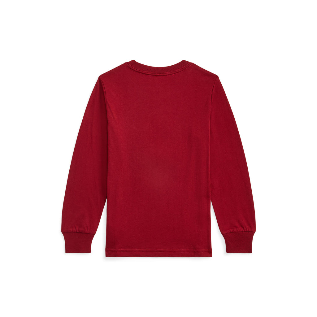 Ralph Lauren Boys Polo Bear Cotton Long-Sleeve Tee