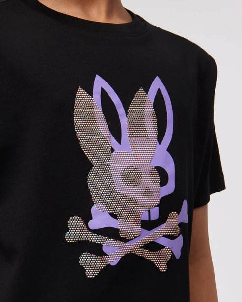 Psycho Bunny Kids Black Chicago HD Dotted Graphic T-Shirt_B0U412Z1PC - 001 - NorthBoys