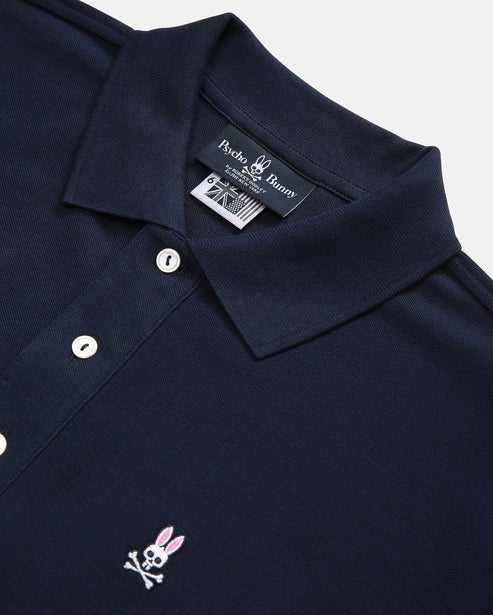 Psycho Bunny Kids Navy Classic Long Sleeve Polo_ B0M658ARPC - 410 - NorthBoys