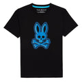 Psycho Bunny Kids Sacramento Flocking Black T-Shirt_ B0u619a2pc - 001 - NorthBoys