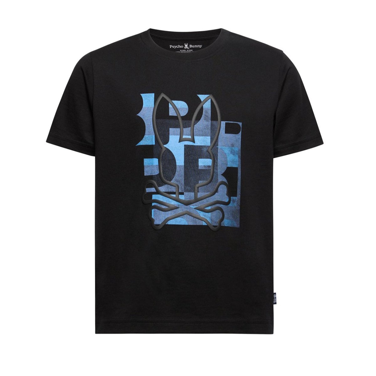 Psycho Bunny Kids Zealand Crew Neck T-Shirt_ B0U604F200 - 001 - NorthBoys