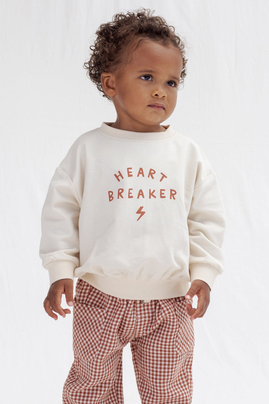 Quincy Mae Baby Relaxed Heart Breaker Sweatshirt_ QM454PALM