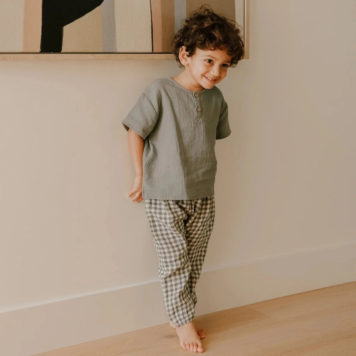 Quincy Mae Baby Top _Green QM052 - P1219 - NorthBoys