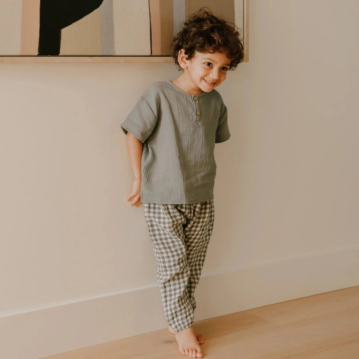 Quincy Mae Baby Woven Pants _Green QM042 - P1219 - NorthBoys