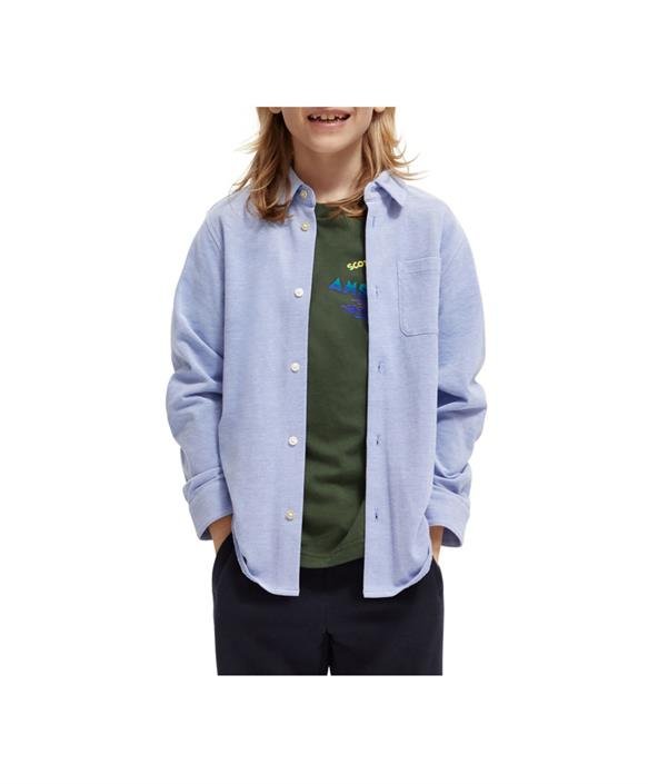 Scotch & Soda Boys Blue Pique Shirt_175315 - 0798 - NorthBoys