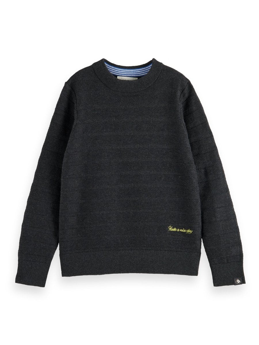 Scotch & Soda Boys Dark Grey Pullover Sweater_173581 - 0608 - NorthBoys