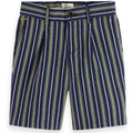 Scotch & Soda Boys Longer Length Seersucker Navy Shorts_ 24170453 - NorthBoys