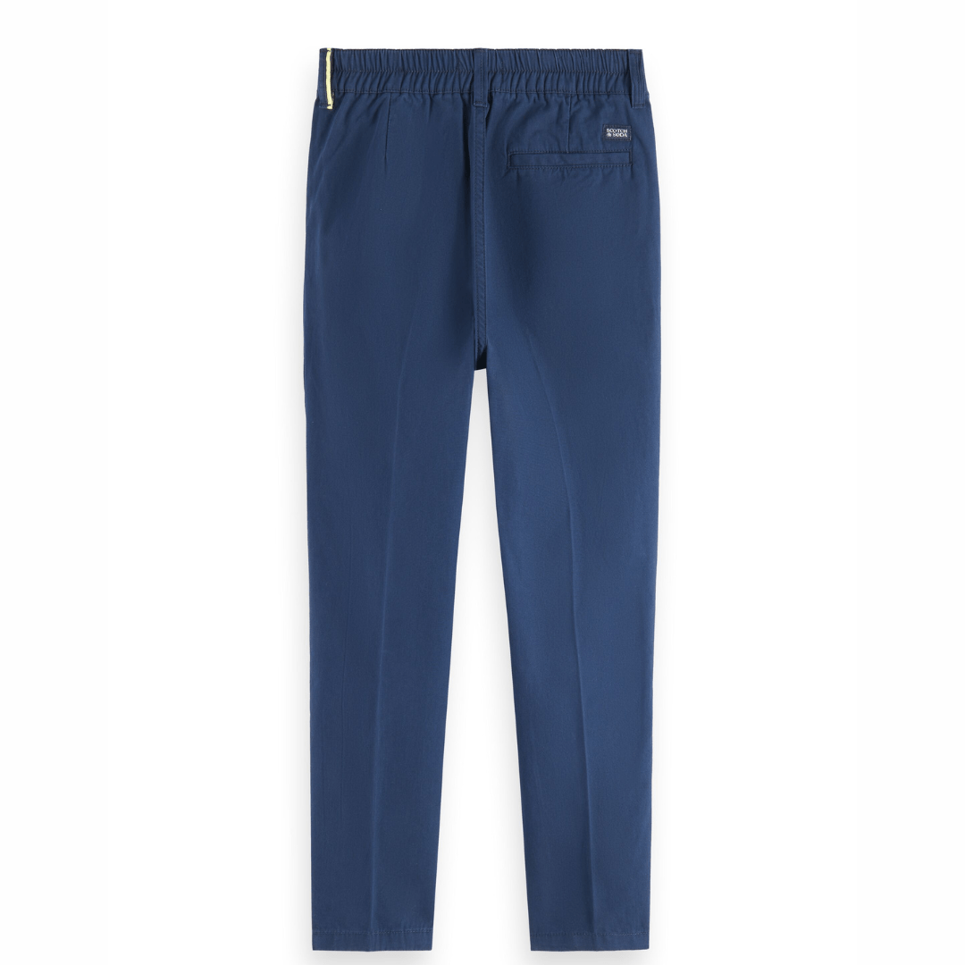 Scotch & Soda Boys Loose Tapered Fit Chino Blue Pants _ 24168901 - NorthBoys