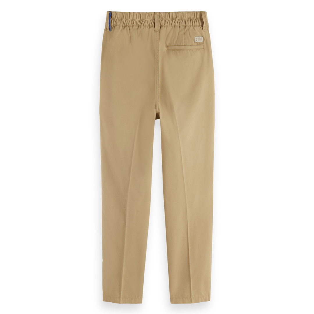 Scotch & Soda Boys Loose Tapered Fit Chino Khaki Pants _ 24168902 - NorthBoys
