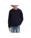 Scotch & Soda Boys Navy Cable Knit_173593 - 0002 - NorthBoys
