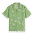 Scotch & Soda Boys Printed Short Sleeve Shirt_ 179466 - NorthBoys