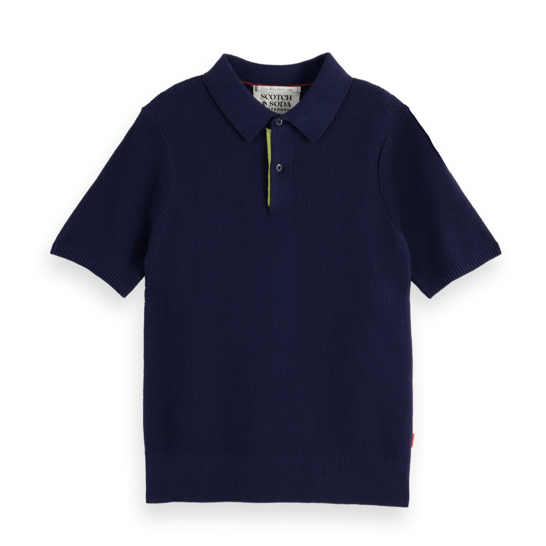 Scotch & Soda Boys Structured Knitted Polo_ 179508 - NorthBoys