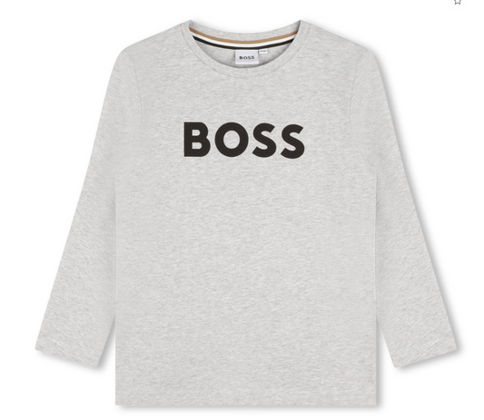 Hugo Boss Boys Grey T-Shirt_J25O67-A32