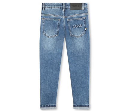 Hugo Boss Boys Slim Fit Blue Jeans_ J50687-Z25