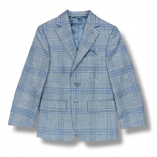 Tallia Boys Blue Check Sports Jacket_ Z0070-NorthBoys