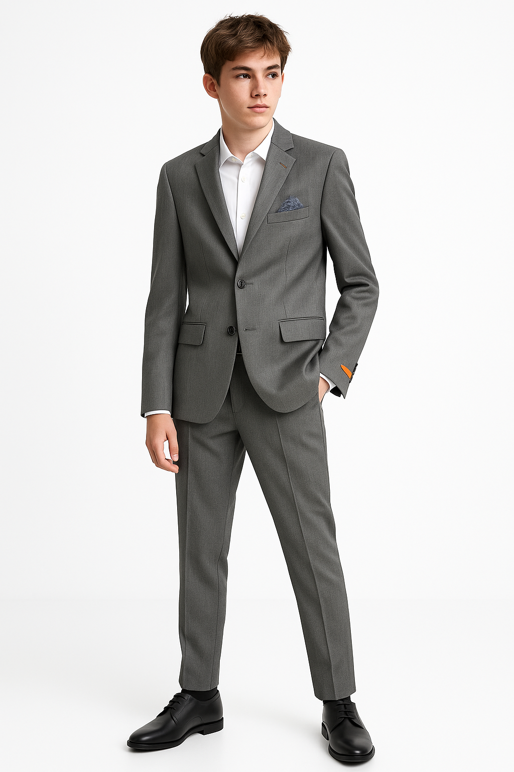 Tallia Boys Skinny Grey Dot Suit-NorthBoys