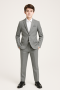 Tallia Boys Skinny Grey Window Suit-NorthBoys