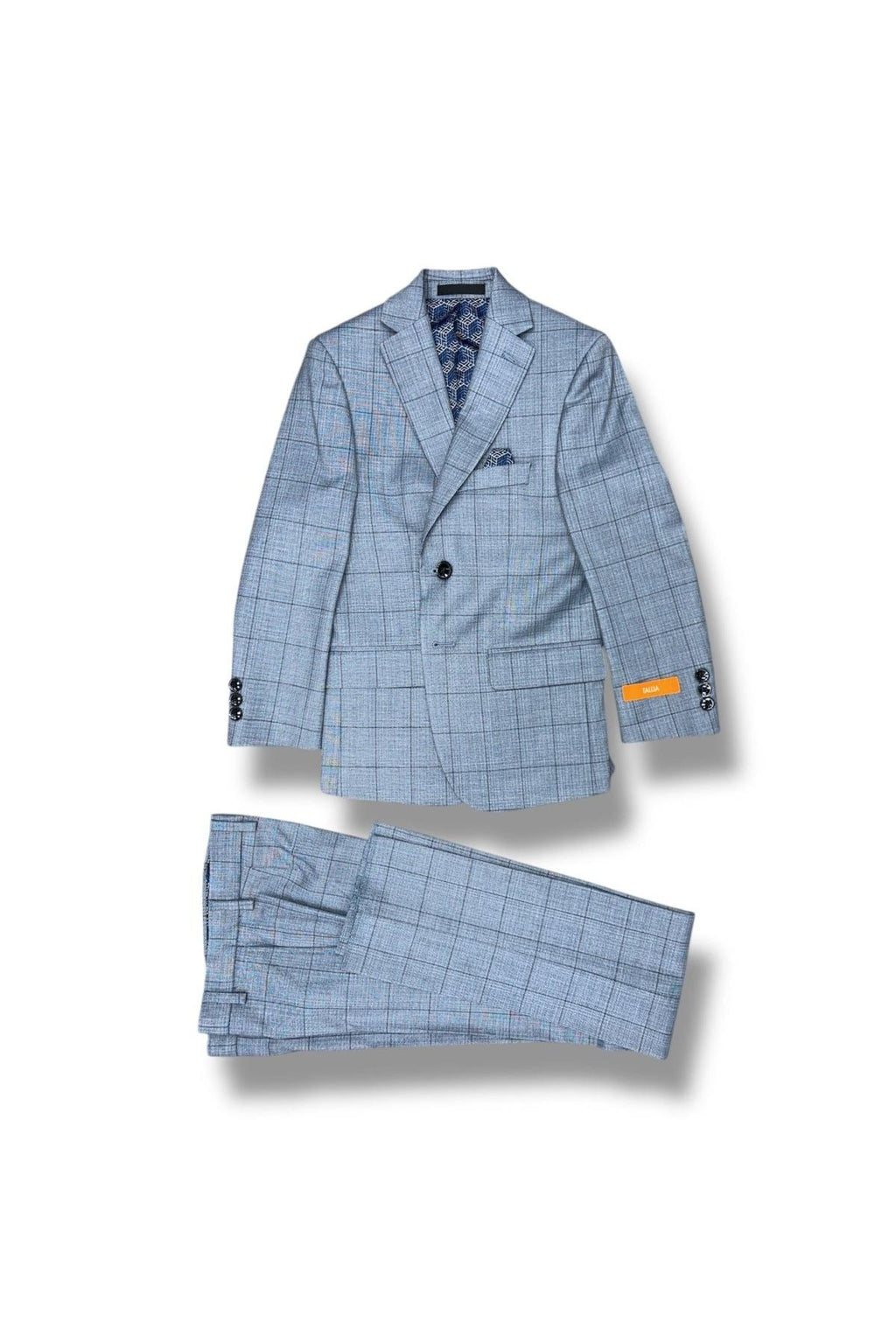 Tallia Boys Skinny Light Blue Sharkskin Suit_ CZ0096-NorthBoys