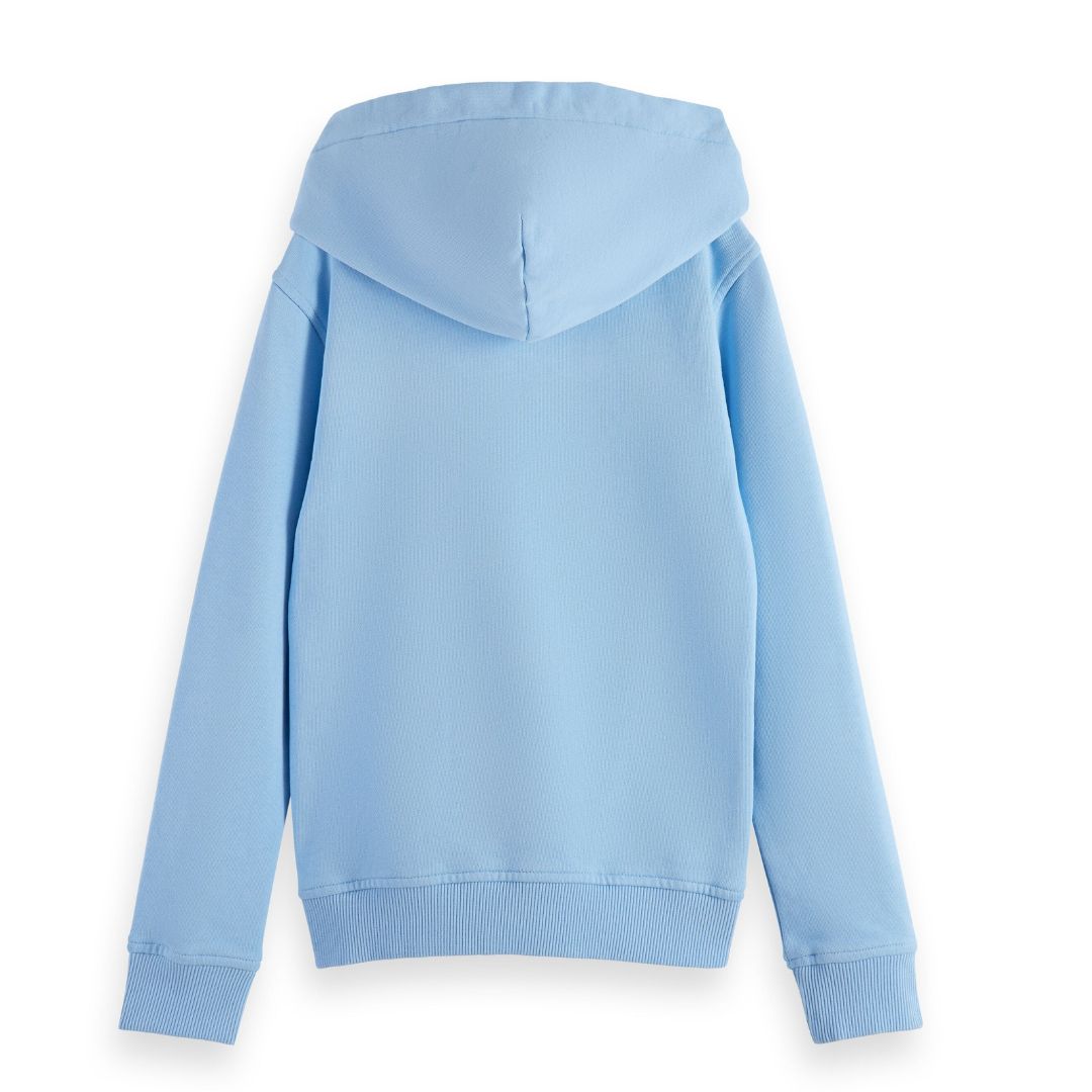 Scotch & Soda Boys Pale Blue Classic Hoodie_ 176037