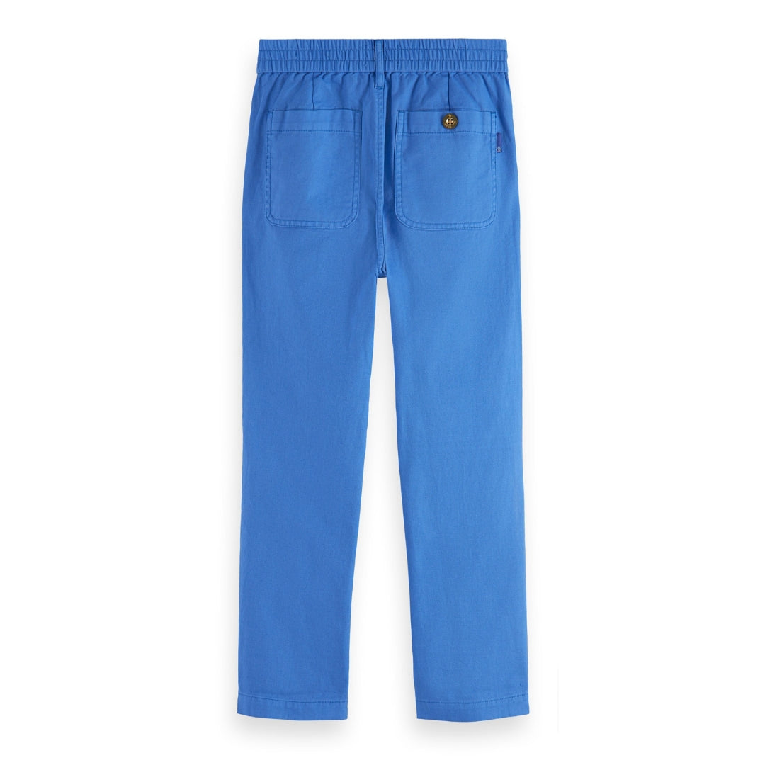 Scotch & Soda Boys Blue Loose-Tapered Fit Cotton Pants_ 177572