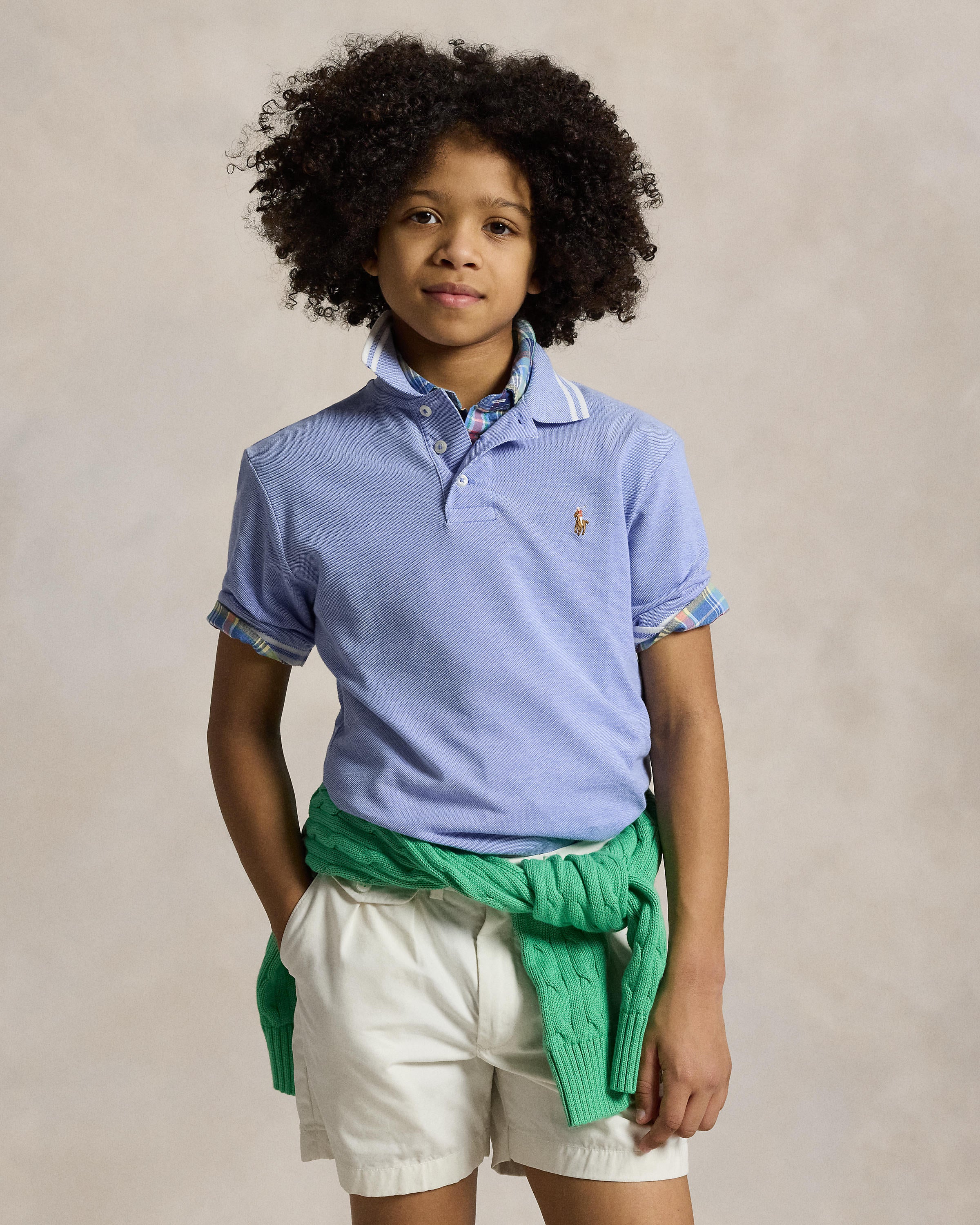 Polo Ralph Lauren Boys Oxford Mesh Polo