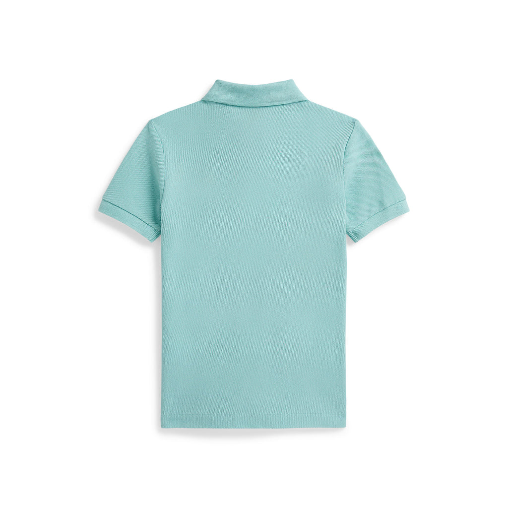 Polo Ralph Lauren Little Boys Large Pony Mesh Teal Polo Shirt