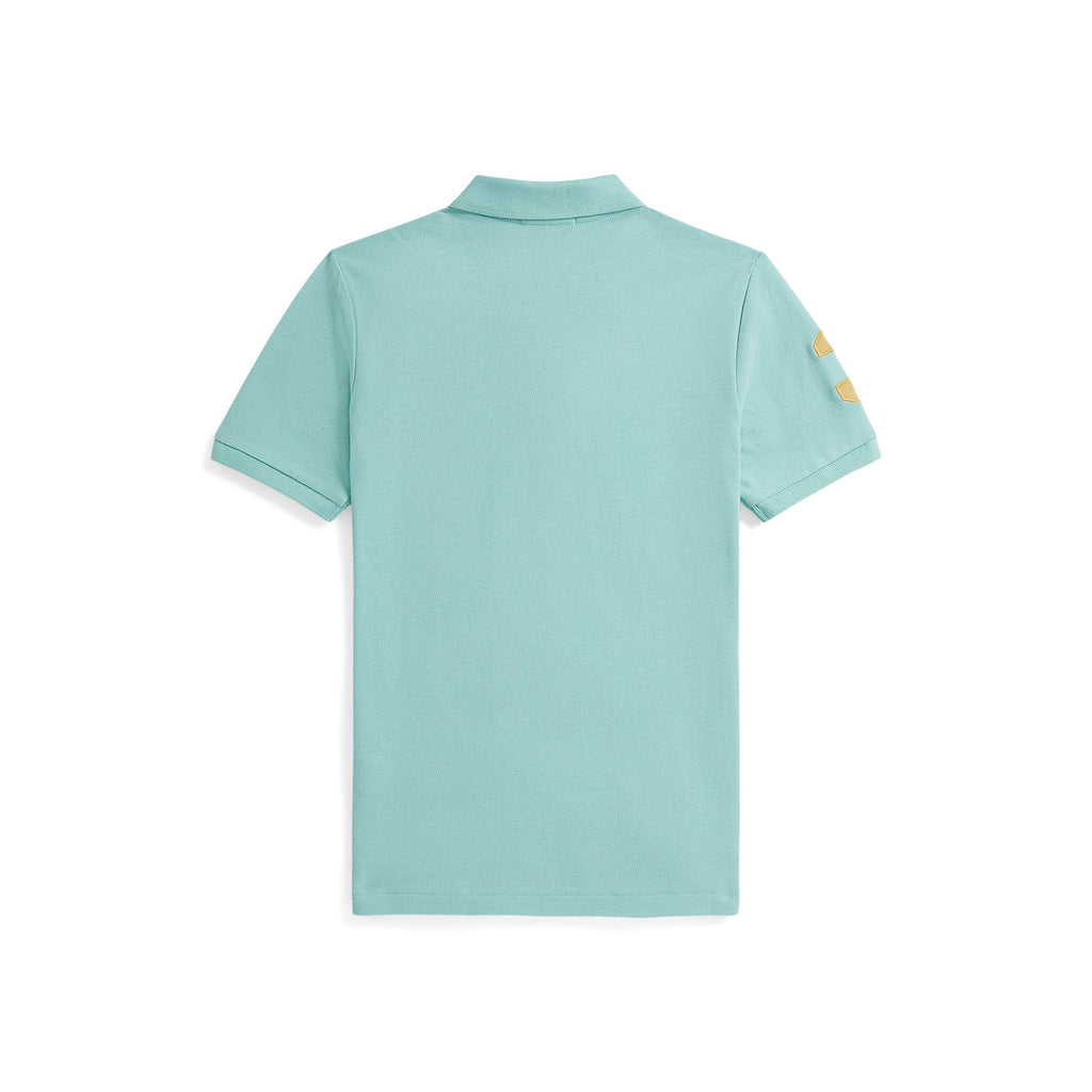 Polo Ralph Lauren Boys Large Pony Mesh Teal Polo