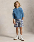 Polo Ralph Lauren Boys French Terry Light Blue Hoodie