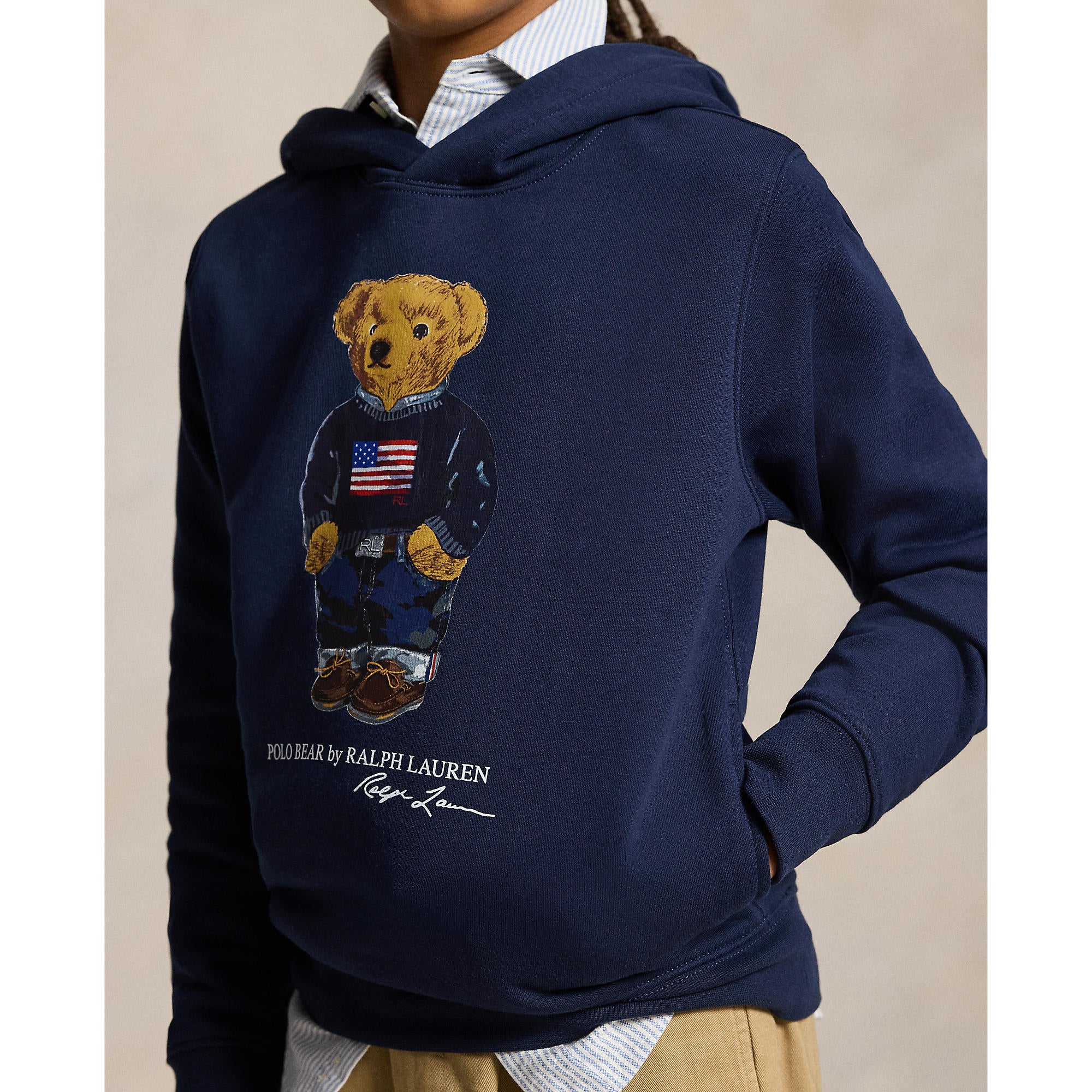 Polo Ralph Lauren Boys Polo Bear Fleece Hoodie