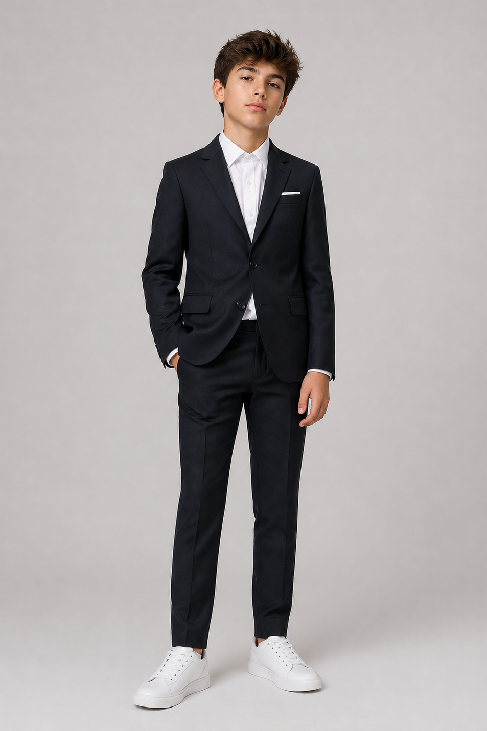 Emporio Armani Boys Classic Slim Fit Wool Suit