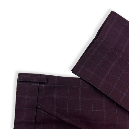 Appaman Mod Burgundy Plaid Suit