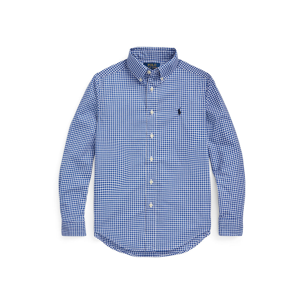 Ralph Lauren Boys Gingham Cotton Poplin Shirt