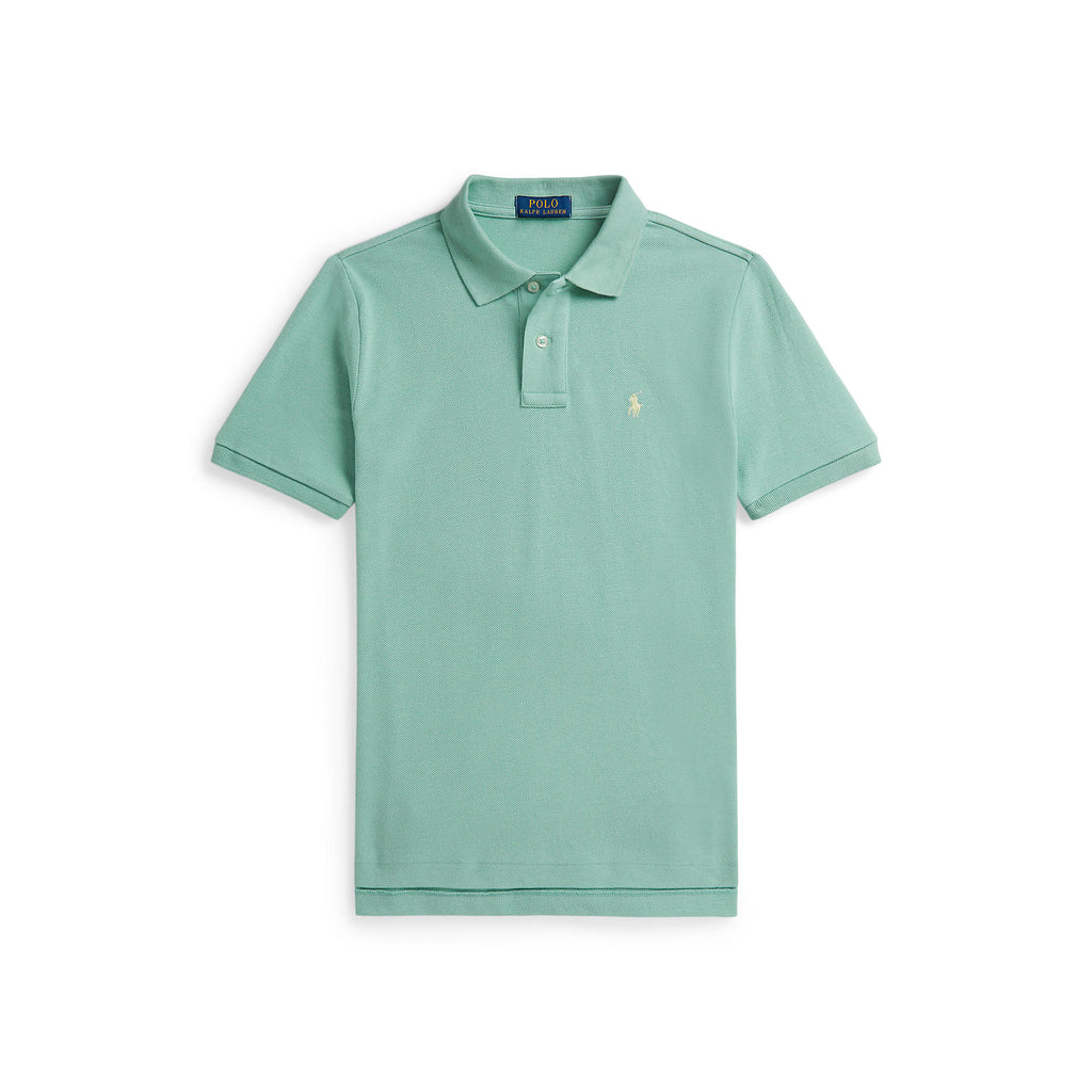 Polo Ralph Lauren Boys Mesh Pale Green Polo Shirt