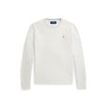 Polo Ralph Lauren Boys Fine Cotton White Crewneck Sweater