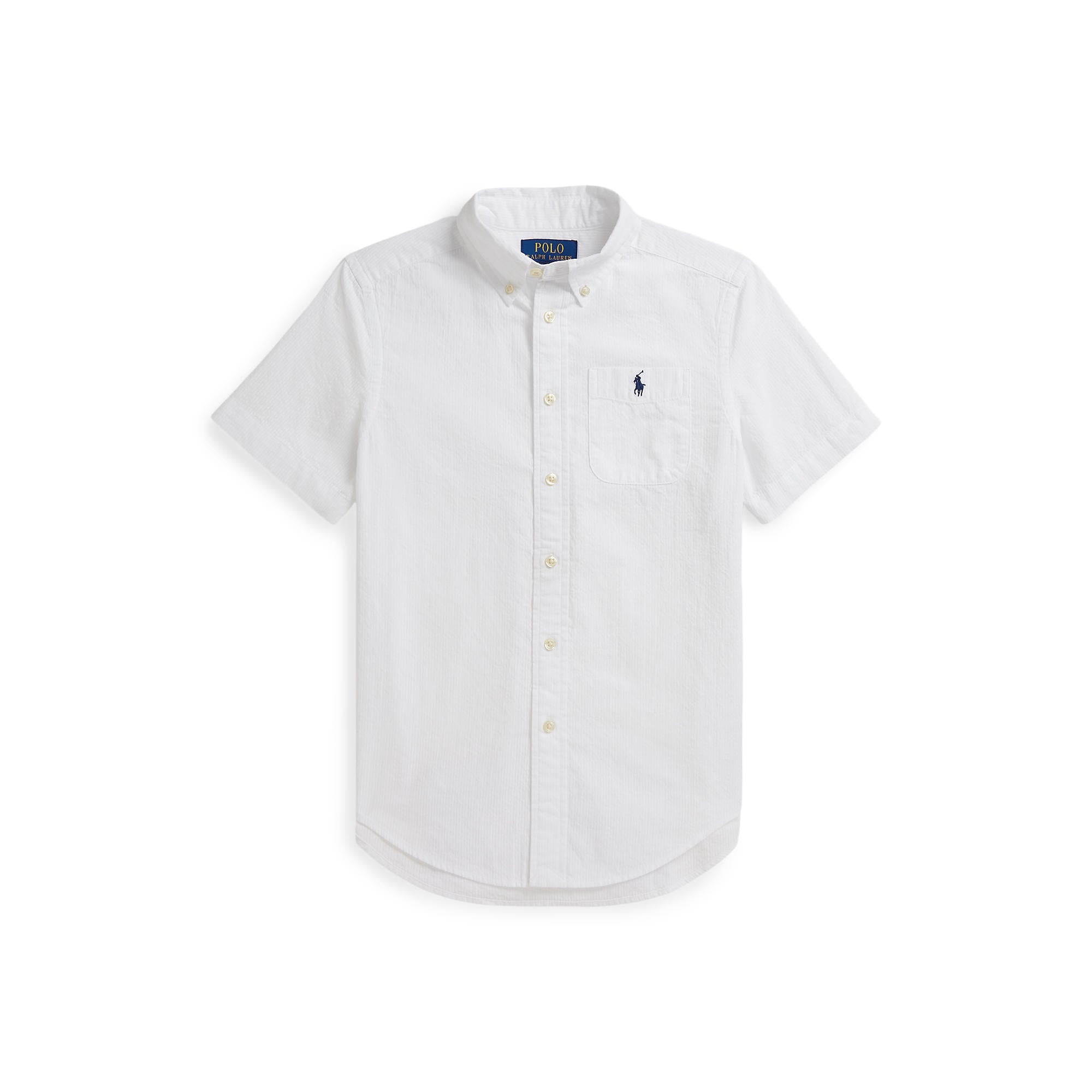 Polo Ralph Lauren Boys Short Sleeve Seersucker Shirt