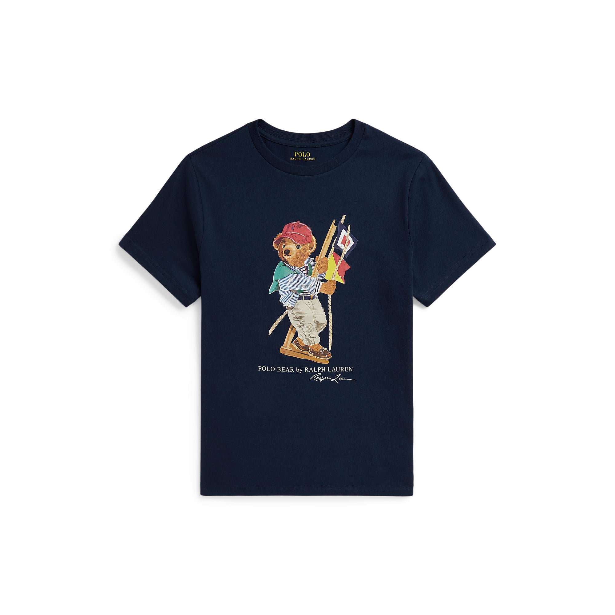 Polo Ralph Lauren Boys Polo Bear Navy Crewneck T-Shirt