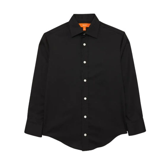 Tallia Boys Solid Black Dress Shirt KZ0006