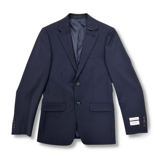 Calvin Klein Mens Wool Skinny Fit Navy Suit Jacket_ 7QX0002