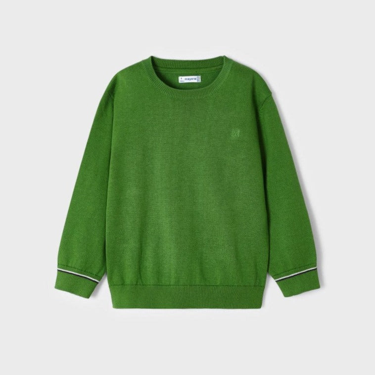 Mayoral Mini Basic Green Cotton Sweater_311-30