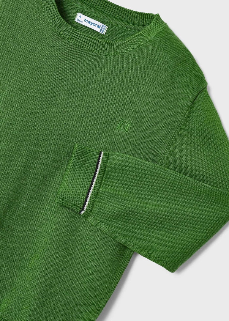 Mayoral Mini Basic Green Cotton Sweater_311-30