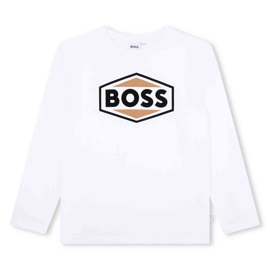 Hugo Boss Boys White T-Shirt_J25O86-10P