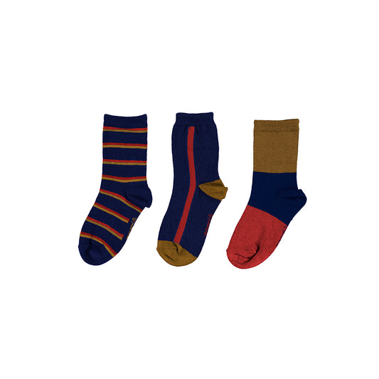 Mayoral Baby  3 - Pair Striped Socks Set 10134-64