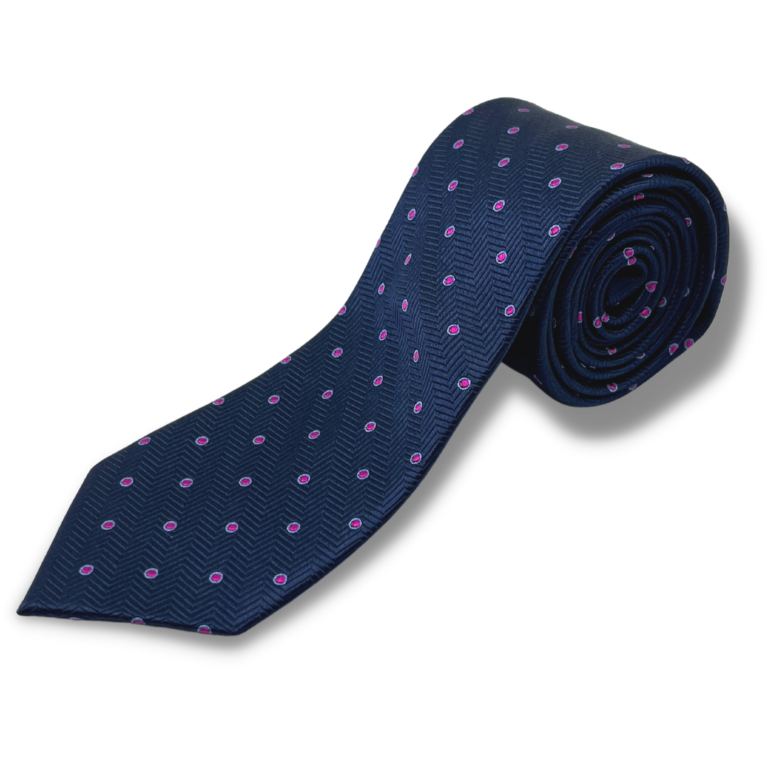 Tallia Boys Tie_Navy/Pink FZ0019