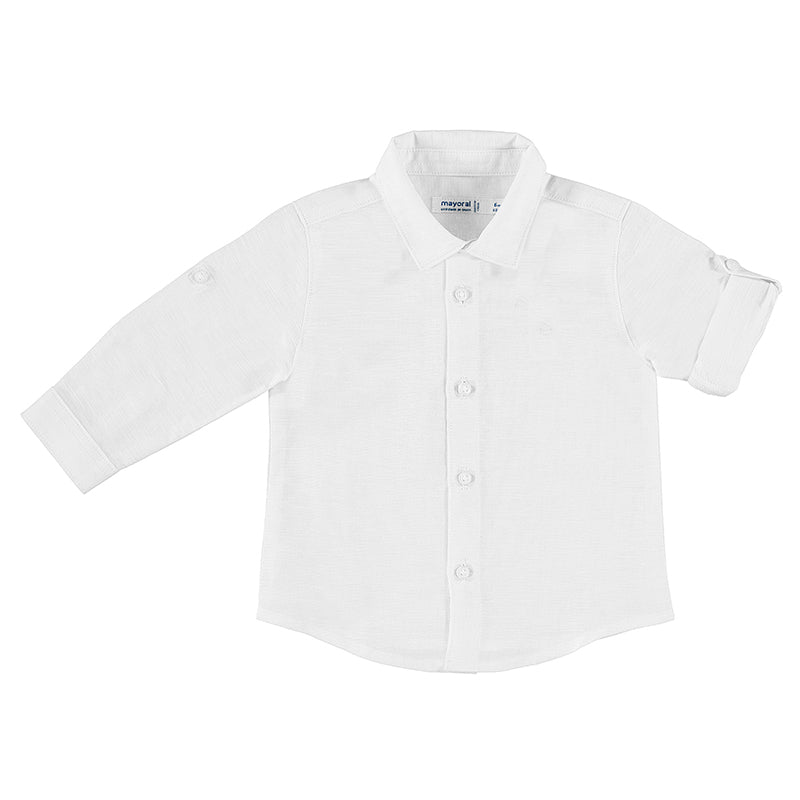 Mayoral Baby Linen Dress Shirt - White 117-80