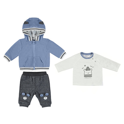 Mayoral Baby Fleece Tracksuit And Shirt 2694-43