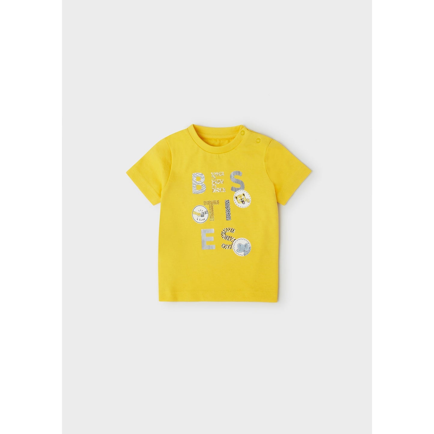 Mayoral Baby T-Shirt w/Besties Print _White 1011-21