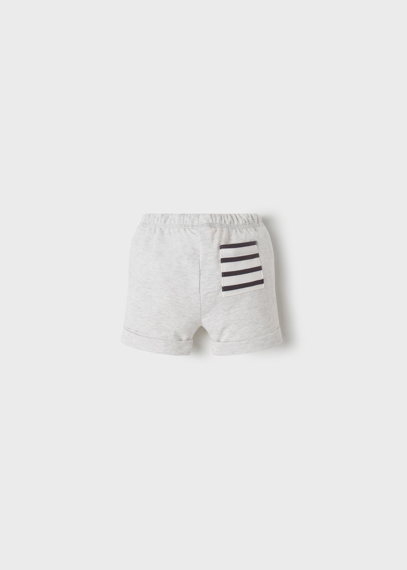 Mayoral Baby Bermuda Knit Shorts w/Tiger_ Heather Grey 1229-73